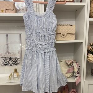 Petal & Pip striped Blue Dress